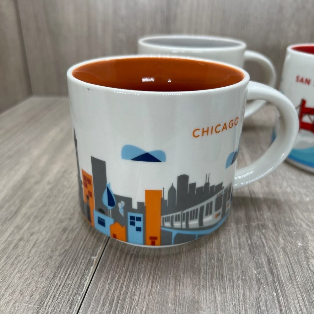 Starbucks You Are Here Collection Mugs Arizona Chicago Nashville San Francisco - Picture 9 of 13